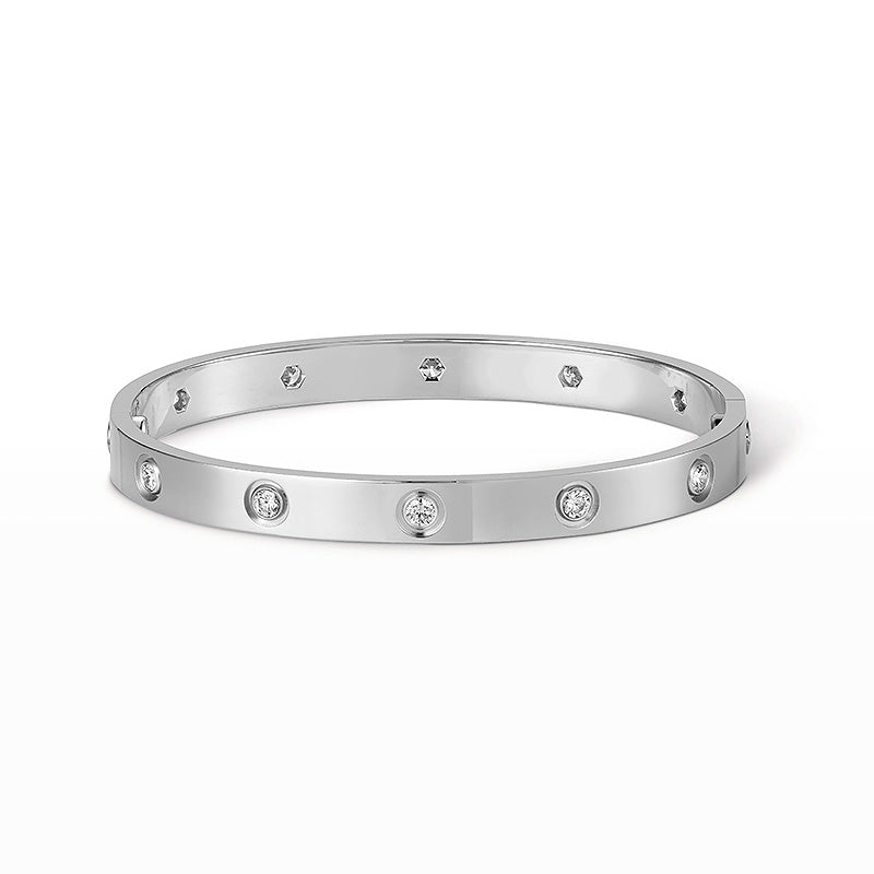 [Azure Tears]CLASSIC 6.1MM LIEBESARMREIF - 10-DIAMANTEN