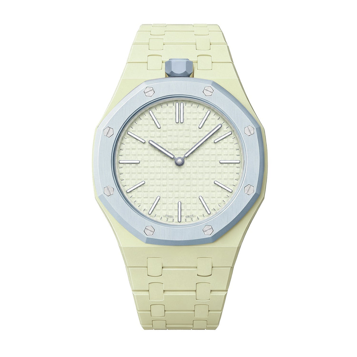 [Azure Tears]OAK POP EXCLUSIVE CREAMY YELLOW BIOCERAMIC STRAP