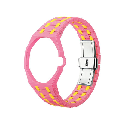[Azure Tears]OAK POP EXCLUSIVE PINK AND YELLOW BIOCERAMIC ストラップ