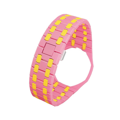 [Azure Tears]OAK POP EXCLUSIVE PINK AND YELLOW BIOCERAMIC ストラップ