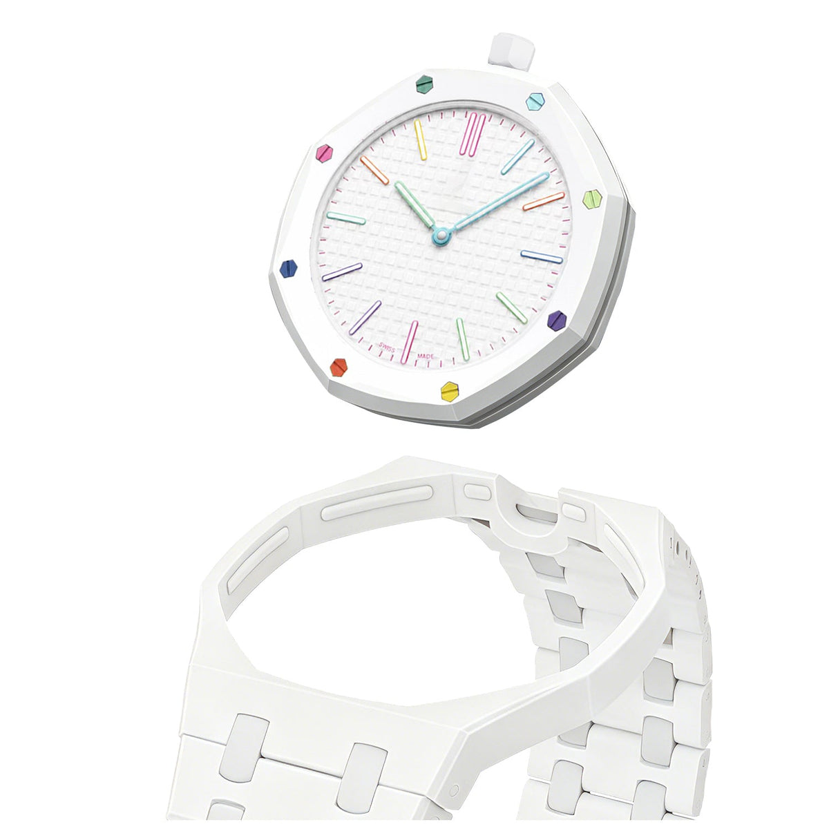 [Azure Tears]OAK POP EXCLUSIVE WHITE BIOCERAMIC STRAP