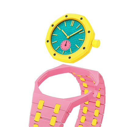[Azure Tears]OAK POP EXCLUSIVE PINK AND YELLOW BIOCERAMIC ストラップ