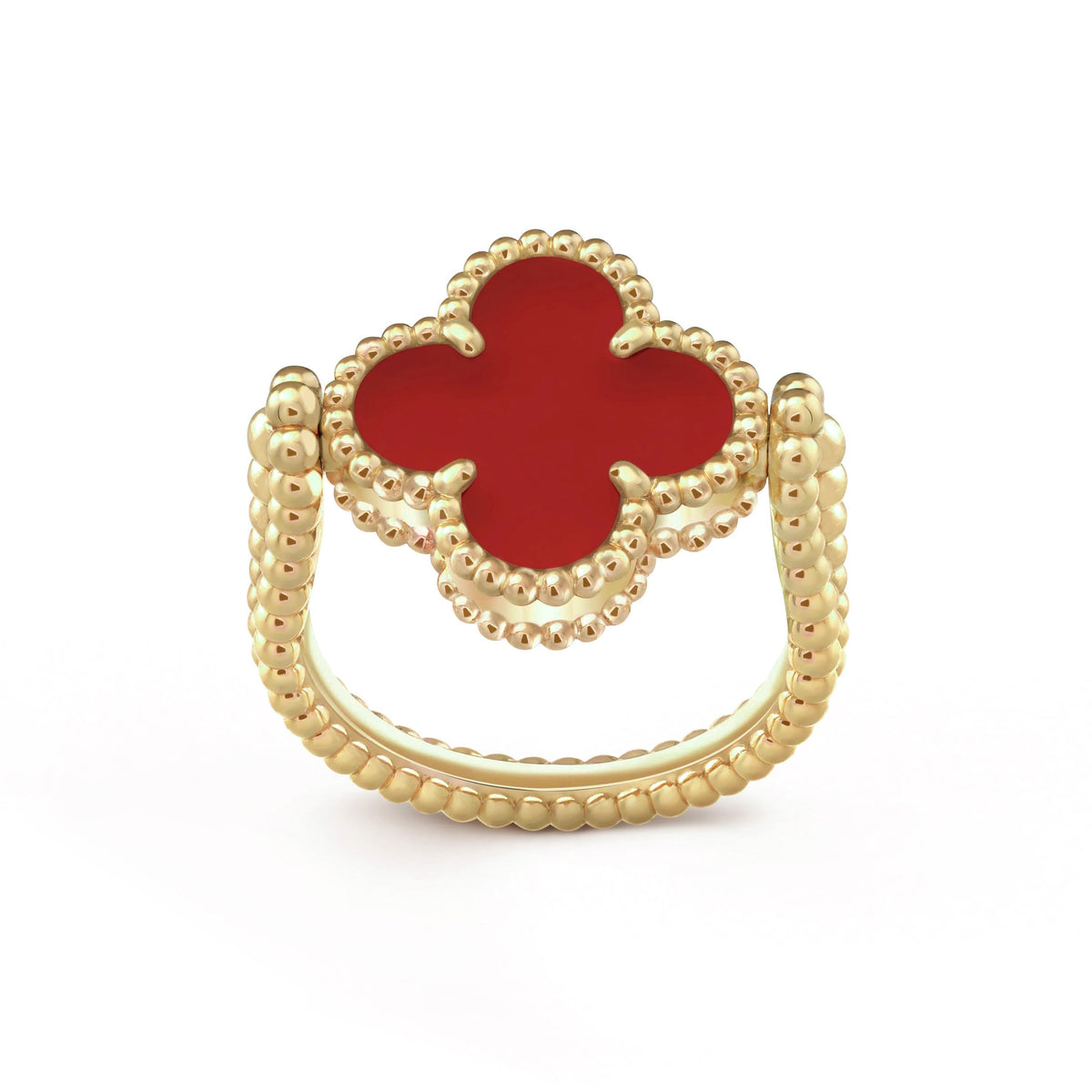 [Azure Tears]LUCKY CLOVER GOLD WENDEBARER RING