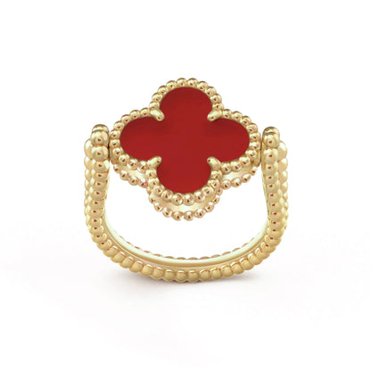 [Azure Tears]LUCKY CLOVER GOLD WENDEBARER RING