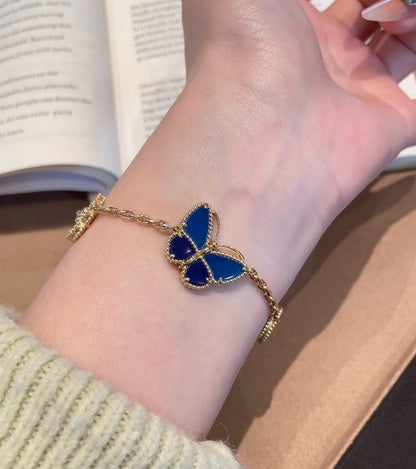 [Azure Tears]FRÜHLINGSZAUBER SCHMETTERLINGS- & BLUMEN-CHARM-ARMBAND
