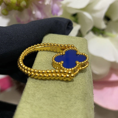 [Azure Tears]LUCKY CLOVER GOLD WENDEBARER RING