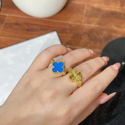 [Azure Tears]LUCKY CLOVER GOLD WENDEBARER RING