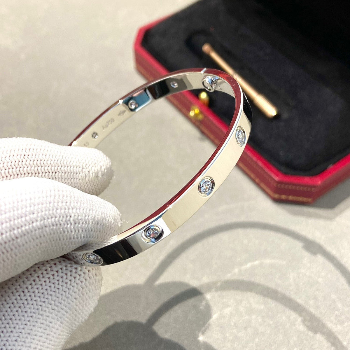 [Azure Tears]CLASSIC 6.1MM LIEBESARMREIF - 10-DIAMANTEN