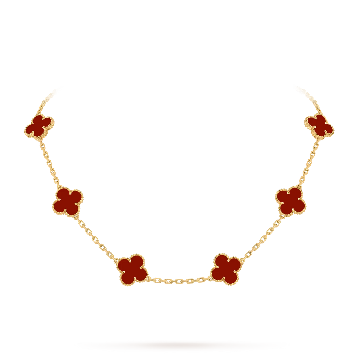 [Azure Tears]KLASSISCHES GLÜCKLICHES 10-BLATT-KLEE-HALSKETTE GOLD KOLLEKTION