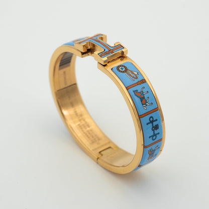 [Azure Tears]H ROSE GOLD ARMBAND BLAUE KERAMIK