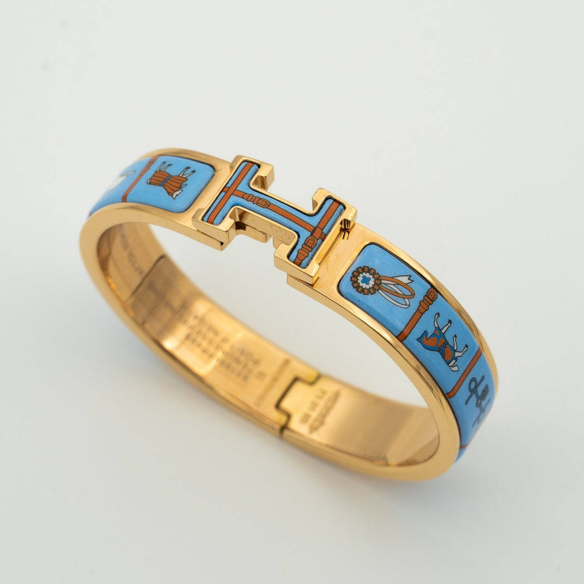 [Azure Tears]H ROSE GOLD ARMBAND BLAUE KERAMIK