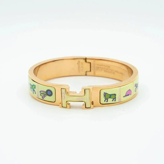 [Azure Tears]H ROSE GOLD ARMBAND CREME KERAMIK