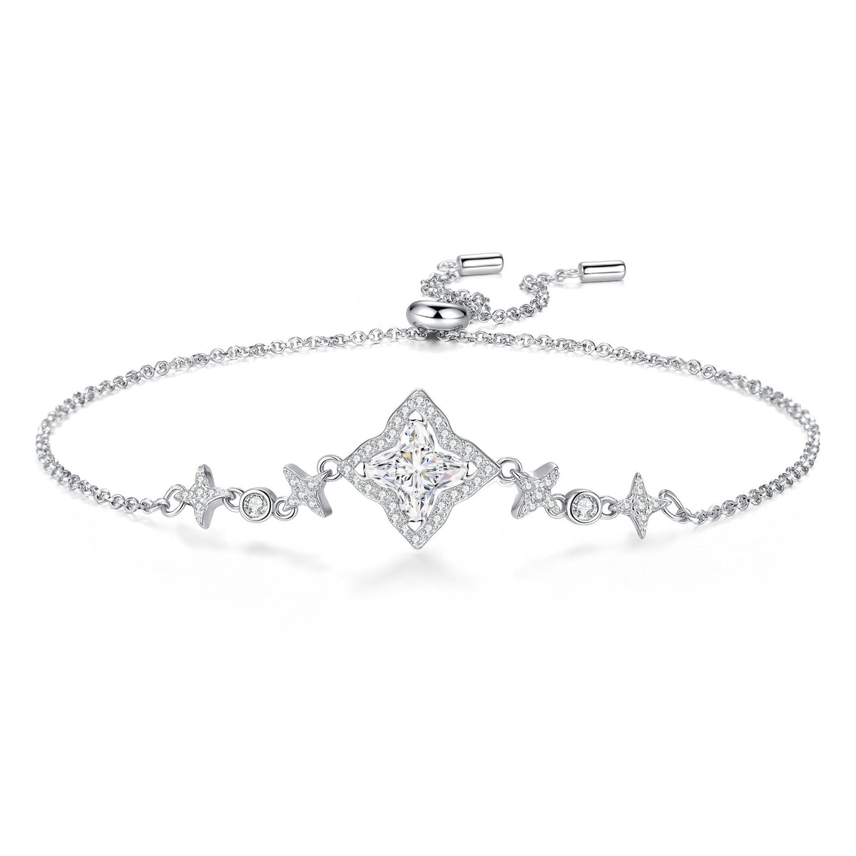 [Azure Tears]MARQUISE-CLOVER MOISSANITE BRACELET
