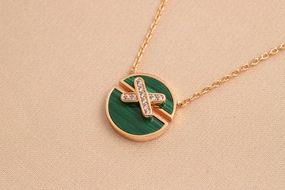 [Azure Tears]ROSÉGOLD DIAMANT HALSKETTE