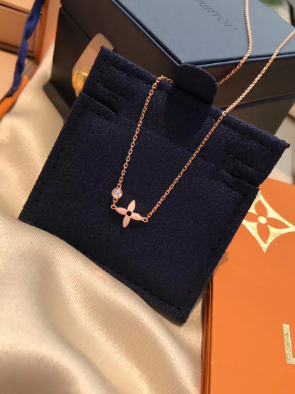 [Azure Tears]BLOSSOM ANHÄNGER ROSÉGOLD UND DIAMANT