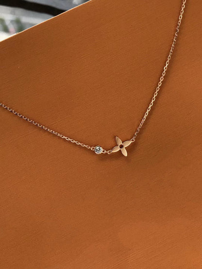 [Azure Tears]BLOSSOM ANHÄNGER ROSÉGOLD UND DIAMANT
