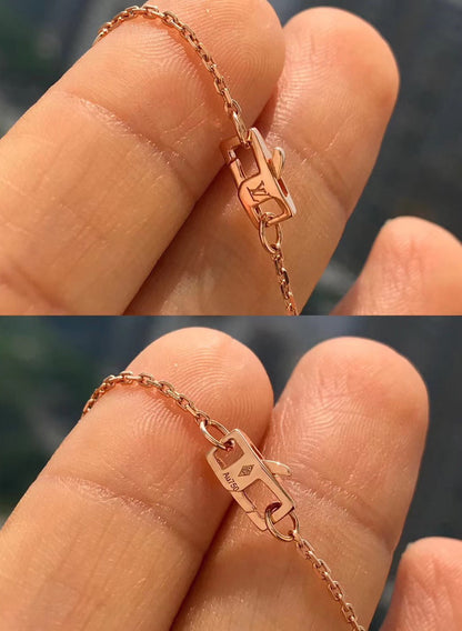 [Azure Tears]BLOSSOM ANHÄNGER ROSÉGOLD UND DIAMANT
