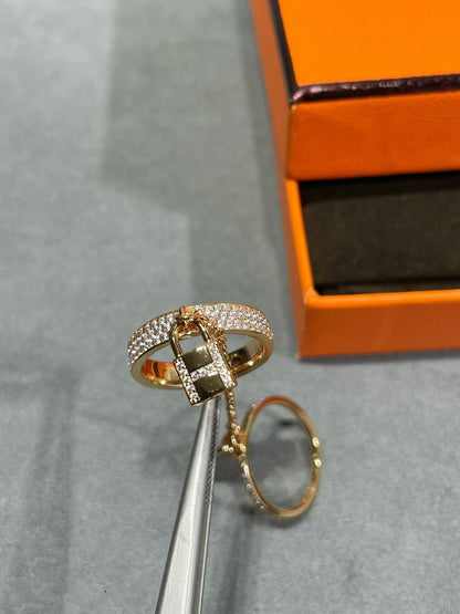 [Azure Tears] HM KELLY GLÖCKCHEN DOPPELRING IN MIT DIAMANTEN