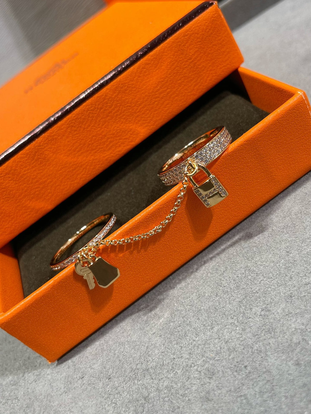 [Azure Tears] HM KELLY GLÖCKCHEN DOPPELRING IN MIT DIAMANTEN