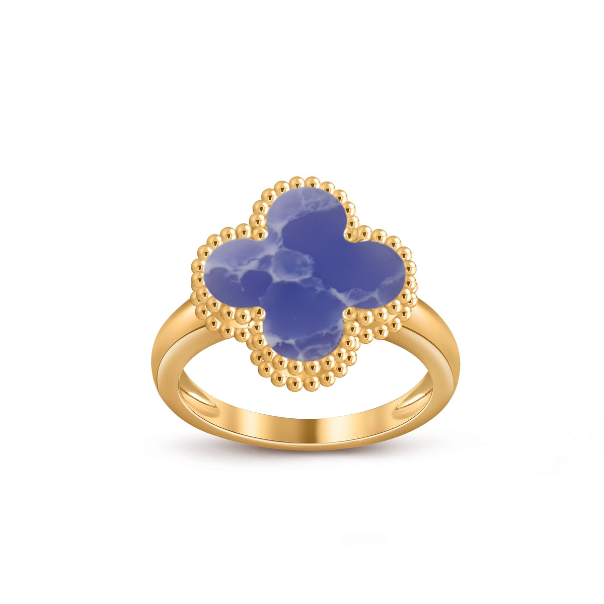 [Azure Tears]LUCKY CLOVER VINTAGE GOLD RING KOLLEKTION