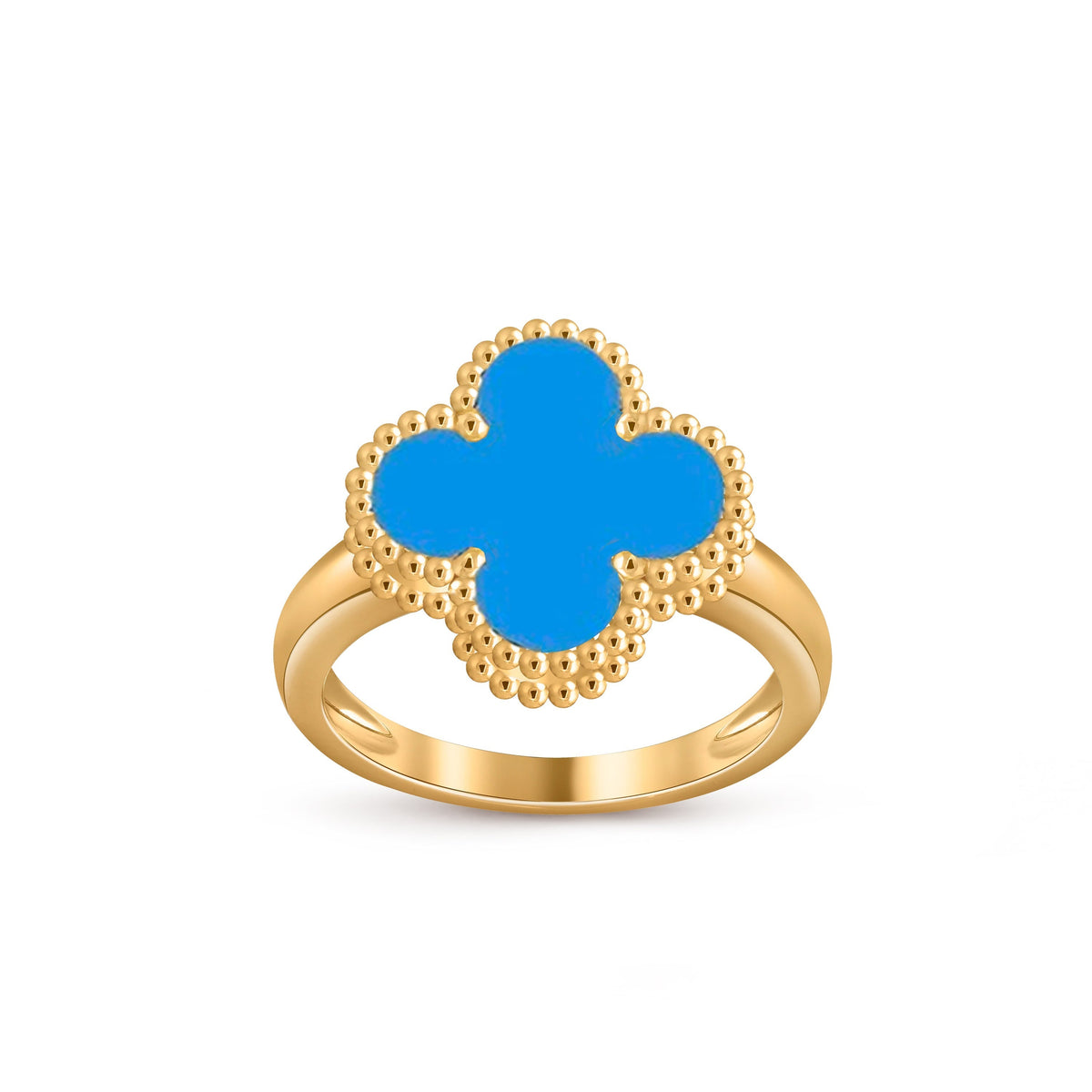 [Azure Tears]LUCKY CLOVER VINTAGE GOLD RING KOLLEKTION