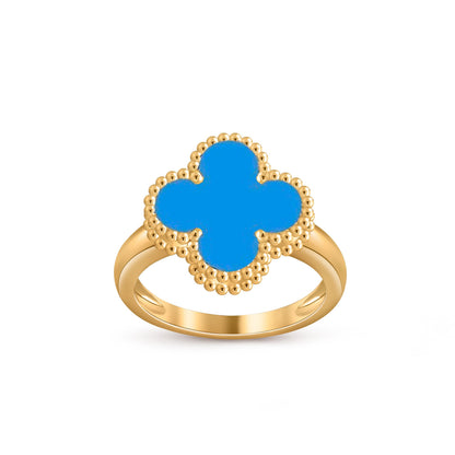 [Azure Tears]LUCKY CLOVER VINTAGE GOLD RING KOLLEKTION