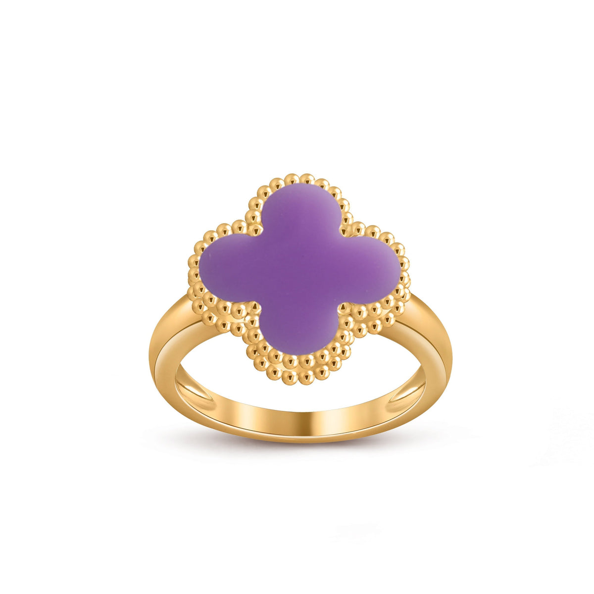 [Azure Tears]LUCKY CLOVER VINTAGE GOLD RING KOLLEKTION