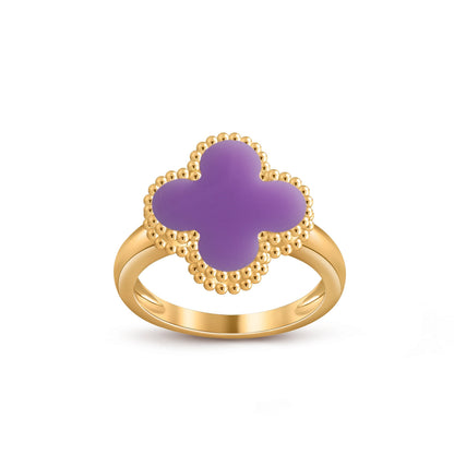 [Azure Tears]LUCKY CLOVER VINTAGE GOLD RING KOLLEKTION