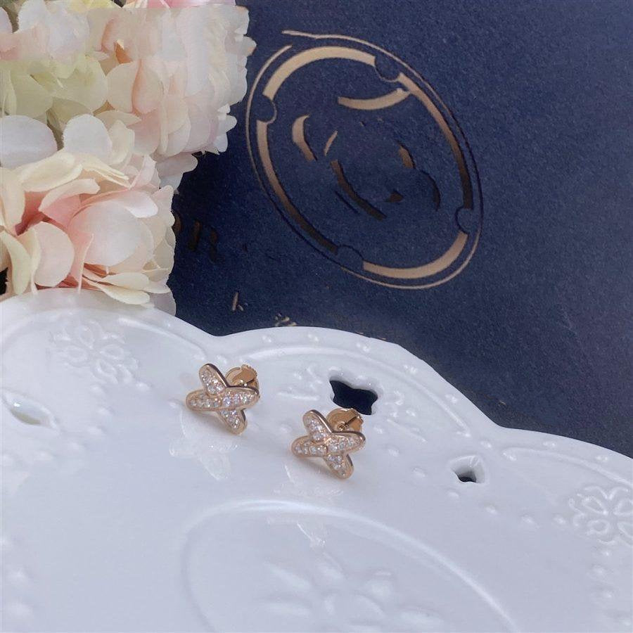 [Azure Tears]ROSÉGOLD DIAMANT OHRRINGE
