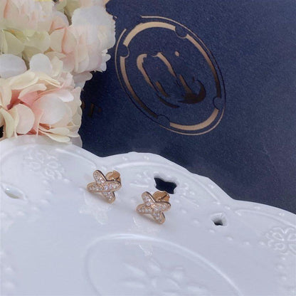 [Azure Tears]ROSÉGOLD DIAMANT OHRRINGE