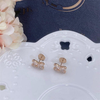 [Azure Tears]ROSÉGOLD DIAMANT OHRRINGE