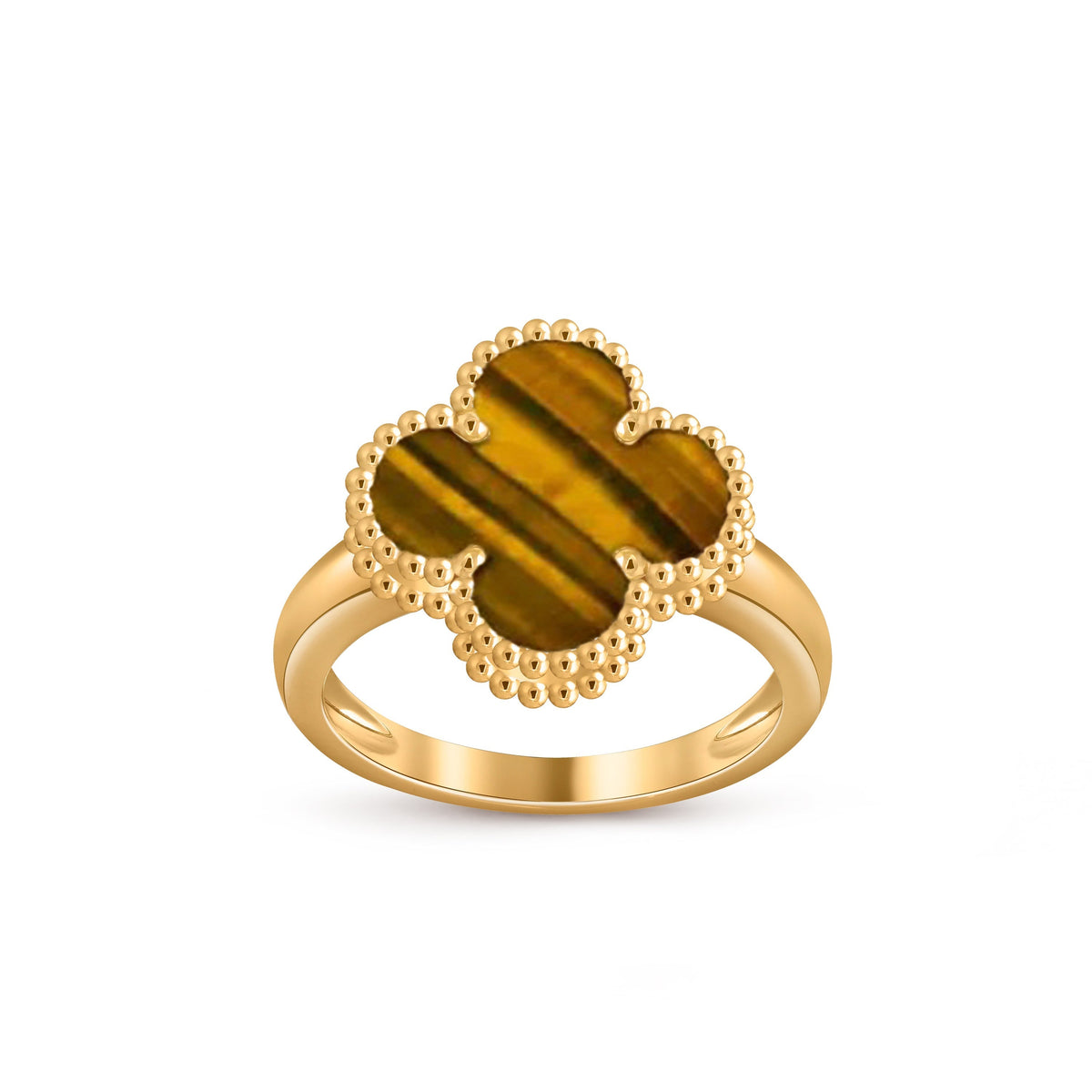 [Azure Tears]LUCKY CLOVER VINTAGE GOLD RING KOLLEKTION