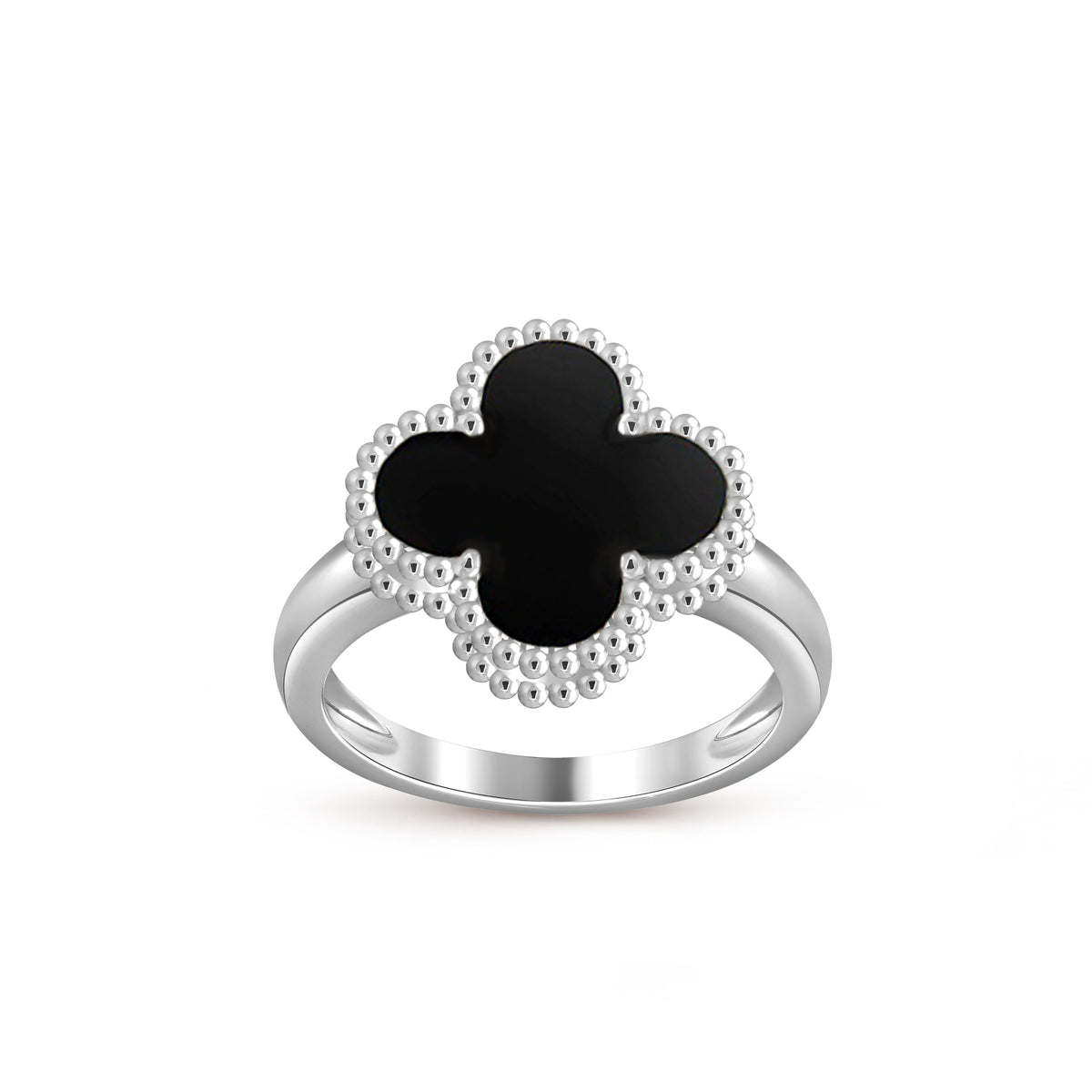 [Azure Tears]LUCKY CLOVER VINTAGE WHITE GOLD RING COLLECTION