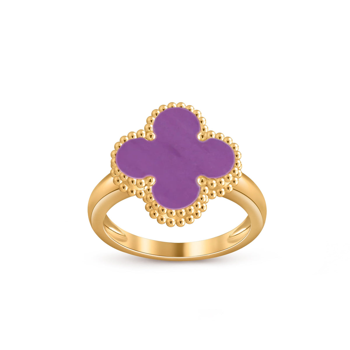 [Azure Tears]LUCKY CLOVER VINTAGE GOLD RING KOLLEKTION