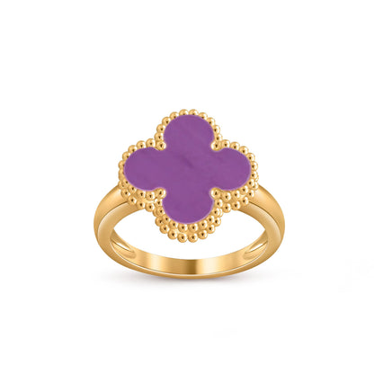 [Azure Tears]LUCKY CLOVER VINTAGE GOLD RING KOLLEKTION