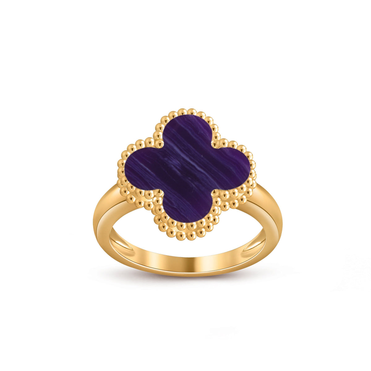 [Azure Tears]LUCKY CLOVER VINTAGE GOLD RING KOLLEKTION