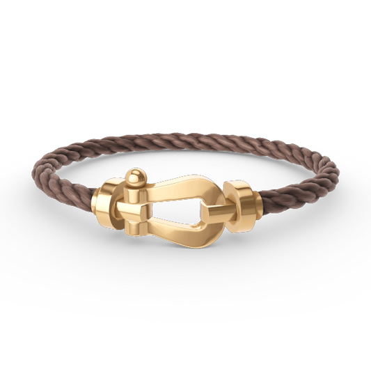 [Azure Tears]KRAFTVOLLES HUFEISEN-ARMBAND - GOLD