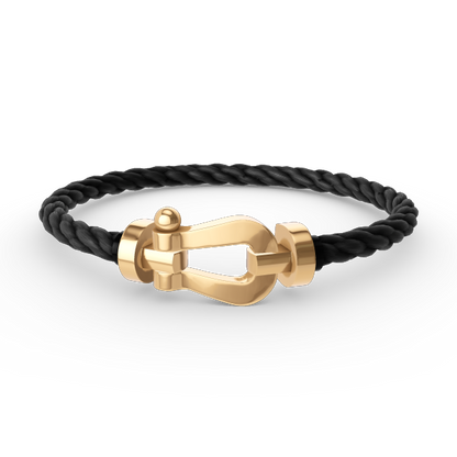 [Azure Tears]KRAFTVOLLES HUFEISEN-ARMBAND - GOLD