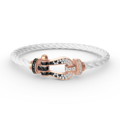 ```json
[
  {
    "Azure Tears": "[Azure Tears]FORCE LARGE HORSESHOE BLACK & WHITE DIAMOND BRACELET - ROSE GOLD"
  }
]
```