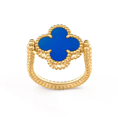 [Azure Tears]LUCKY CLOVER GOLD WENDEBARER RING