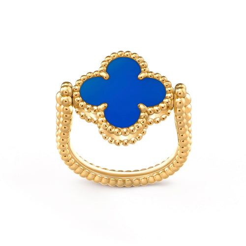 [Azure Tears]LUCKY CLOVER GOLD WENDEBARER RING