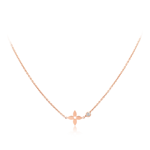 [Azure Tears]BLOSSOM ANHÄNGER ROSÉGOLD UND DIAMANT