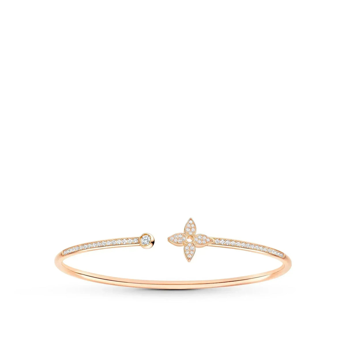 [Azure Tears]IDYLLE ROSE GOLD OFFENER ARMBREIF MIT DIAMANTENPFLASTERUNG