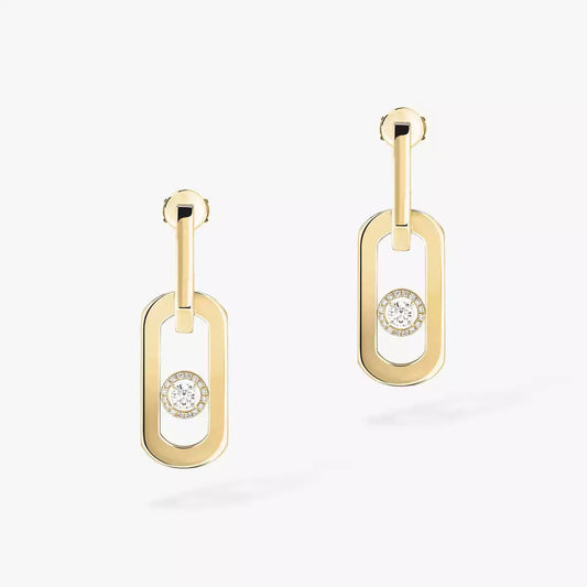 [Azure Tears]SO MOVE XL DIAMOND HOOP EARRINGS