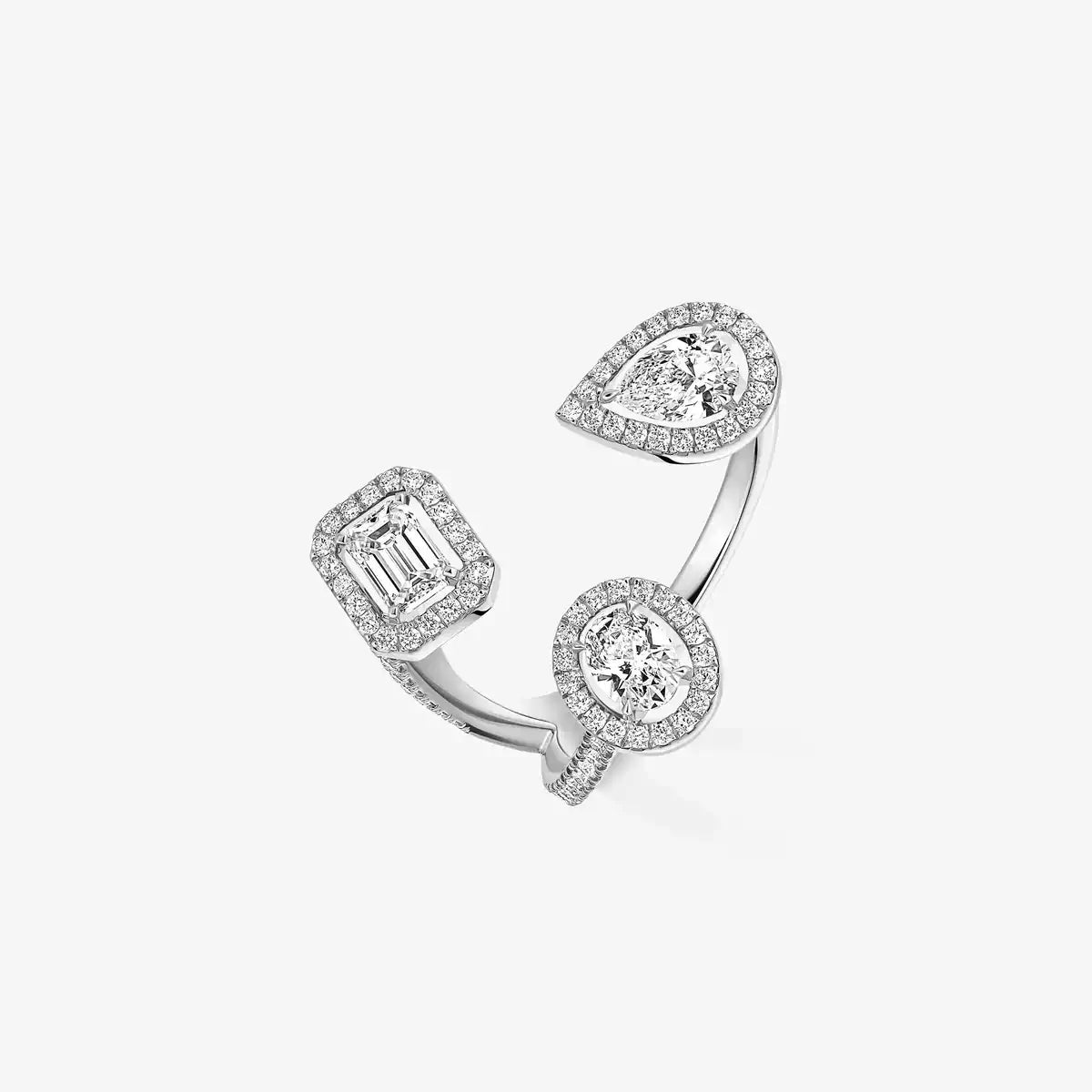 [Azure Tears]MY TWIN TRILOGY OPEN PAVÉ RING