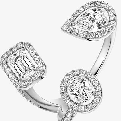 [Azure Tears]MY TWIN TRILOGY OPEN PAVÉ RING
