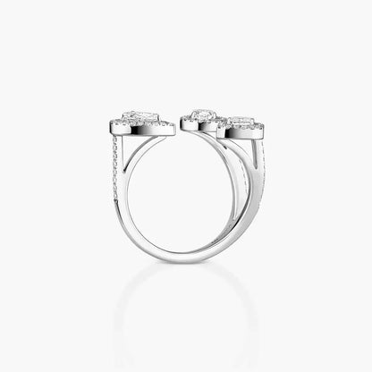 [Azure Tears]MY TWIN TRILOGY OPEN PAVÉ RING