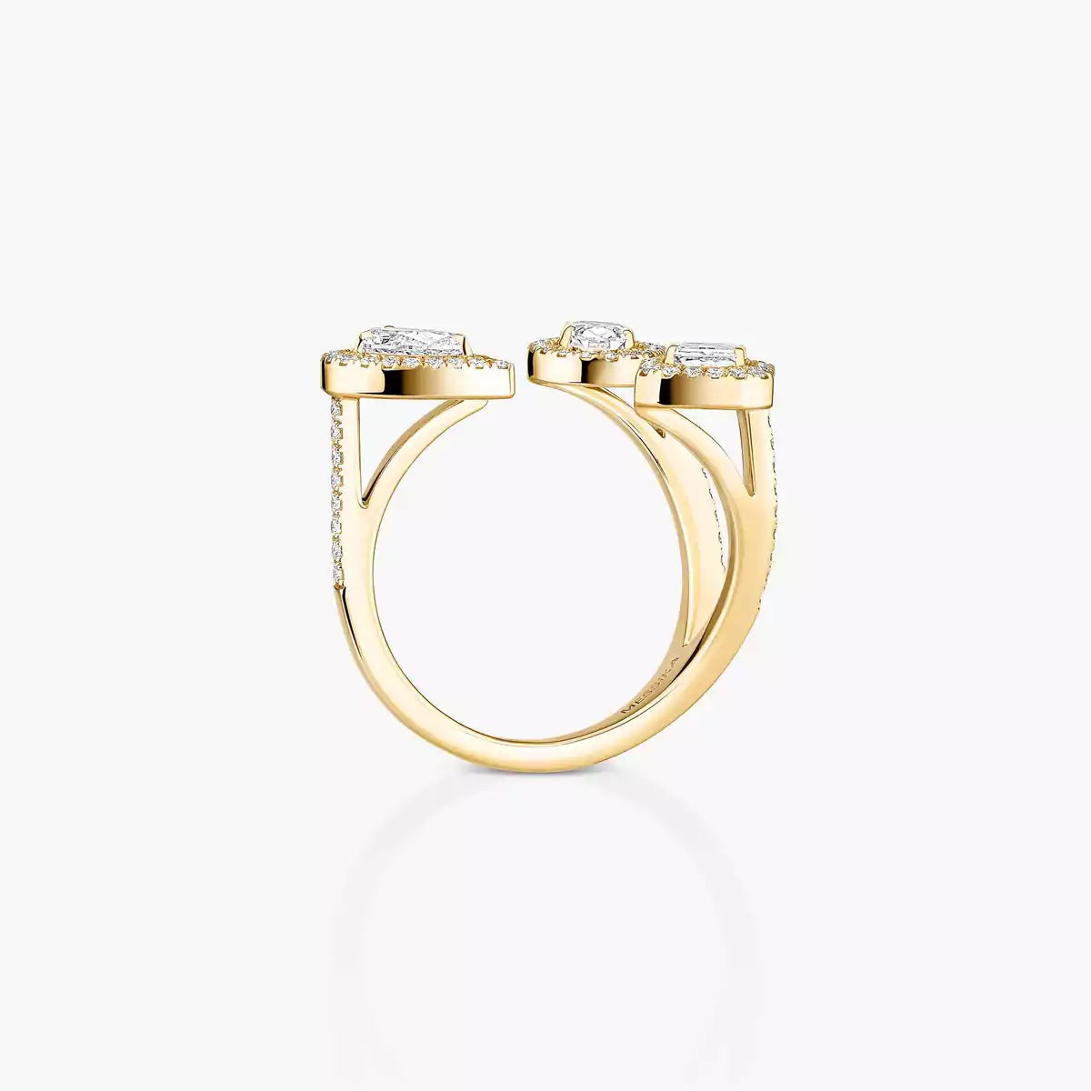 [Azure Tears]MY TWIN TRILOGY OPEN PAVÉ RING