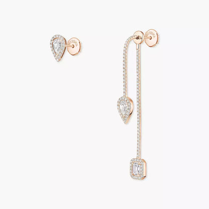 [Azure Tears]MY TWIN DIAMOND DROP EARRINGS