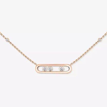 [Azure Tears]MOVE PAVÉ PENDANT 4 MOVING DIAMONDS HALSKETTE